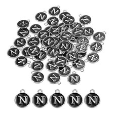 50 Stück Alphabet N Emaille