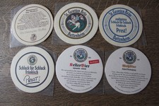 6  versch.  BIERDECKEL St