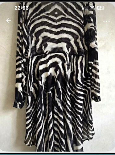 Alba moda blusenkleid zebra - blusenkleid,