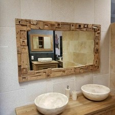 Spiegel teak altholz - spiegel,