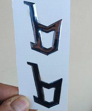 Paar 3D Harz Aufkleber Bertone