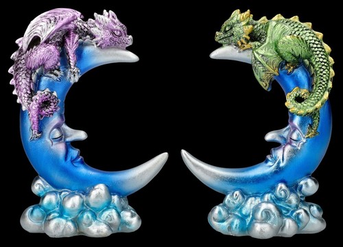 Drachenfiguren set schlafend - set,