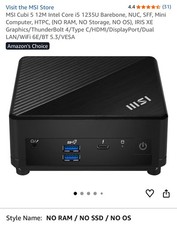 MSI Cubi NUC AI 1UMG Intel