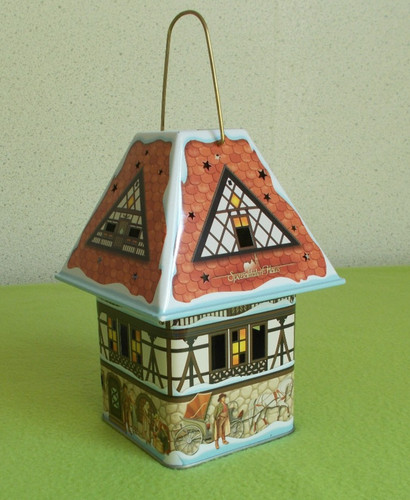 Blech laterne fachwerkhaus - laterne,