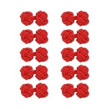 5 Paar Seiden Knoten