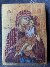IKONE auf Holz - Madonna mit
