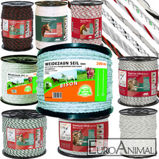 Weidezaunseil 4mm bis 8mm Elektrozaun Elektroseil Elektrozaunseil 200m bis 500m