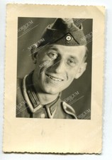 3x Foto Portrait Soldaten Wehrmacht Schiffchen sidecap WH Gefreiter Uoffz (W100)