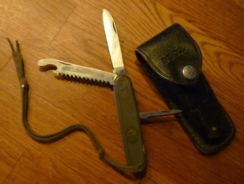 Taschenmesser mit lederetui - mit,
