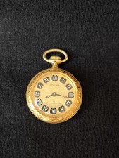 Kleine Taschenuhr Damenuhr Ordiam 17 Stossgesichert Uhrwerk  Mechanisch Vintage 