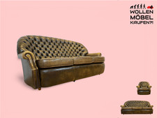 WMK Formschönes & hochwertiges original englisches Chesterfield Sofa Pegasus mit