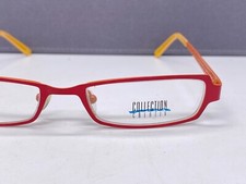 Collection Brille Damen Rot Lesebrille Fernbrille Rechteckig Schmal 1113 Metall