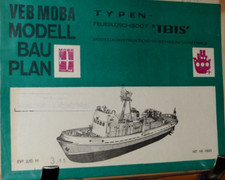 Bauplan    Feuerlöschboot  "IBIS"