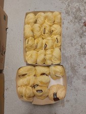 1200g / 24x Anny Blatt Wolle No. 6 100% Wolle gelb selten Schnäppchen 