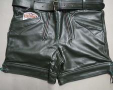 kurze Glattleder Hose Berti