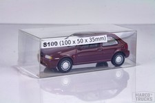 Klarsichtverpackung Faltschachtel für Modellautos Maßstab 1:43 -100x50x35mm