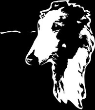 BARSOI Windhund Aufkleber -