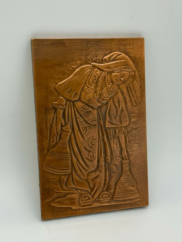Relief kupferblech junge frau - kupferblech,