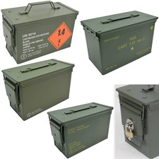 Original US Munitionskiste Gr. 2 – M2A1 cal. 50/5,56, abschließbar