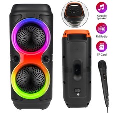 200W Tragbarer Bluetooth 5.0 Lautsprecher LED Subwoofer Musikbox Boombox Party