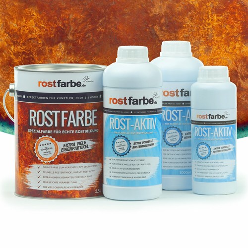 Rostfarbe set xxl echt - rostfarbe,