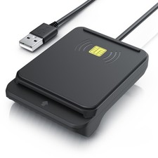CSL CR USB 2.0 Chipkartenlesegerät NFC Smartcard Schwarz Kartenlesegerät