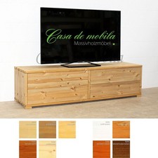 TV-Kommode CONTRA 176x46x33cm Kiefer massiv geölt oder lackiert