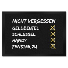 Nicht vergessen - Checkliste