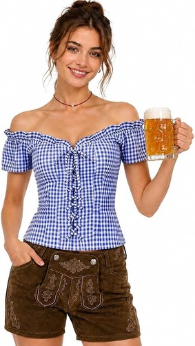 Trachtenbluse damen - trachtenbluse,