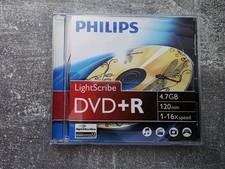 Philips DVD + R 4,7 GB Lightscribe 1-16x Speed DVD+R Rohling Unbenutzt 