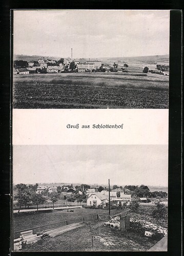 Ansichtskarte schlottenhof - ansichtskarte,