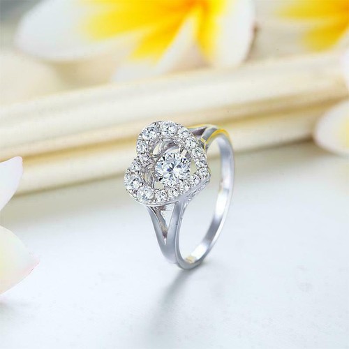 Rund herz form diamant - rund,