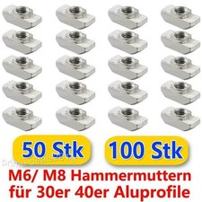 50/100 Stk Hammermutter