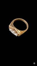 Massiver Vintage Trilogie-Ring