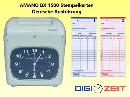 Stempelkarten für amano - für,