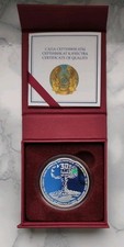 Kasachstan 2021 🇰🇿 30 Jahre - Semipalatinsk-Atomtestgeländes☢️500 Tenge,Silber