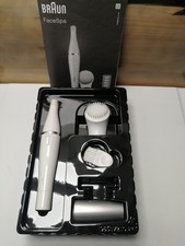 Braun FaceSpa – Gesichtsepilierer mit Reinigungsbürste – Weiß/Silber /DEFEKT