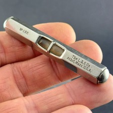 vintage antique THE LSS Co Starrett Company LEVEL No. 185 Bubble Pocket metal