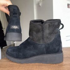 UGG KRISTIN 1012497 [ GR. 39 ] DAMEN LEDER STIEFEL STIEFELETTEN BOOTS SCHWARZ 