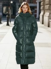Lange Damen-Winterjacke in