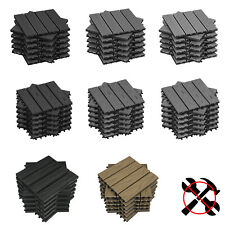 WPC Terrassenfliesen Holzoptik Balkonfliese Klickfliese Holzfliese Garten #1253