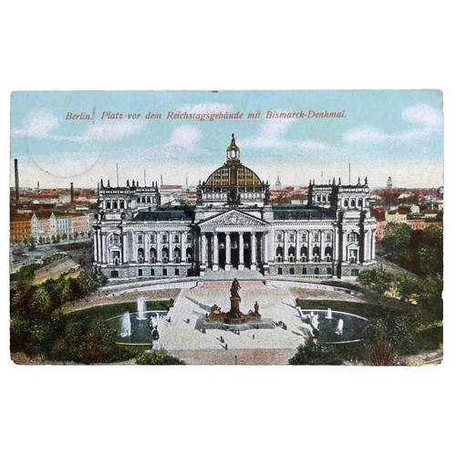 Ansichtskarte reichstag mit - ansichtskarte,