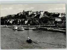 39318452 - 8300 Pirna Weisse Flotte Segelboot Schloss Sonnenstein Marienkirche