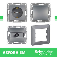 SCHNEIDER EM STAHL Steckdosen