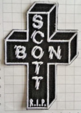 AC/DC  Patch (M034) Bon  Kreuz ungebraucht Neu