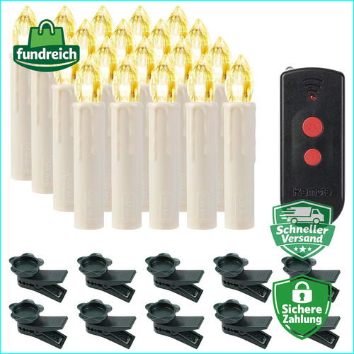 Led weihnachtskerzen 20er - weihnachtskerzen,