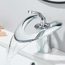 Wasserfall Waschtischarmatur Badarmatur Wasserhahn Bad Waschbecken Mischbatterie