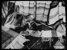 ANTIKES magisches Laternendia WOLLDECKEN UM 1920 FOTO