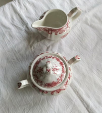 Villeroy & Boch Valeria rot Milchkännchen und Zuckerdose super Zustand