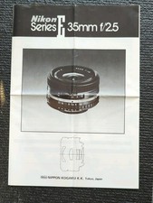 Nikon Series E F2.5/35mm